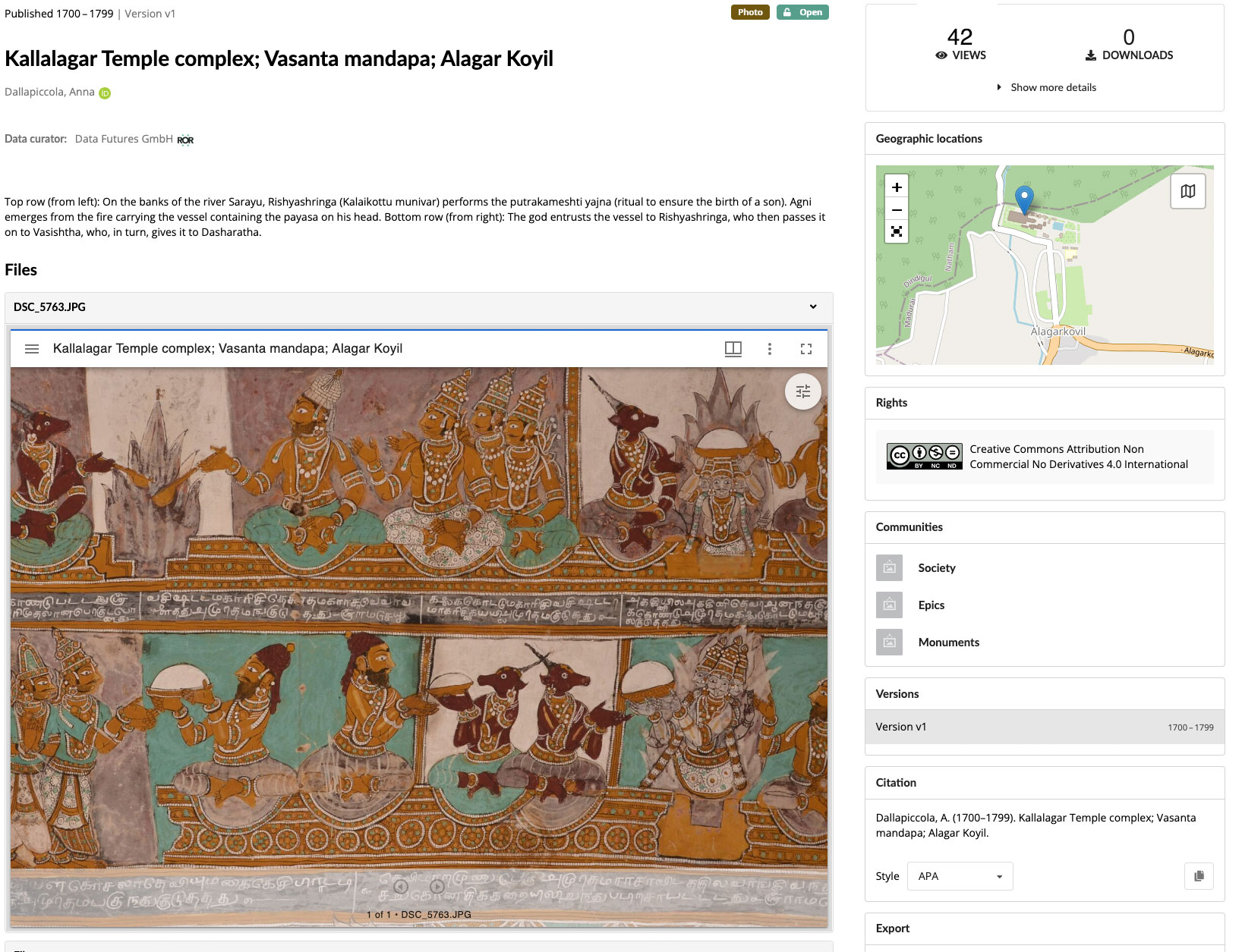 Southern Indian mural painting